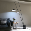 Tall fishing pebble vase Floor Lamp